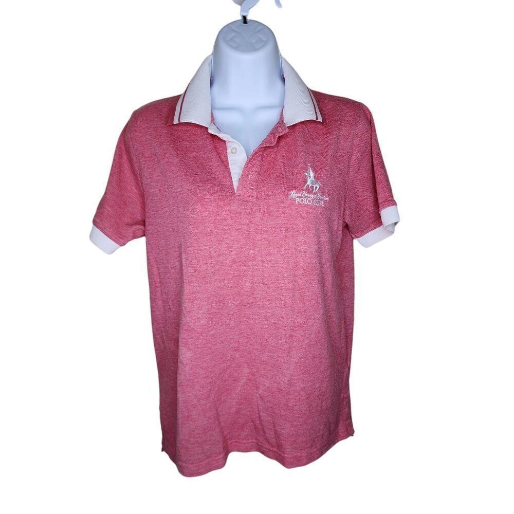 Berkshire Polo Club Shirt Preppy Mens Size S Pink
